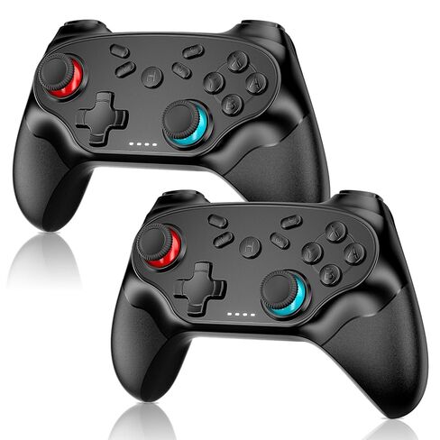 Nonbliep 2 Pack Wireless Controller for Nintendo Switch 2/1 Lite/OLED and PC, with Bluetooth, Turbo, Gyro Axis, Dual Vibration, and Screenshot, Compatible with Steam and Switch 2/1 in Saudi Arabia
