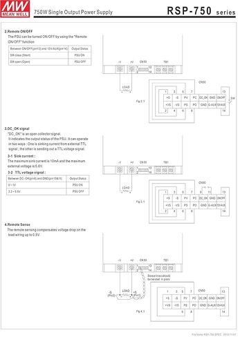 MW يعني بئر RSP-750-12 12V 62.5A 750W مخرج واحد مع مزود طاقة وظيفة PFC in Kuwait