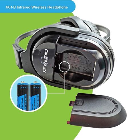 ملحقات RP IR-601B سماعات رأس لاسلكية تعمل بالأشعة تحت الحمراء، نظام ترفيه خلفي عالمي قابل للطي بقناتين، سماعة رأس بالأشعة تحت الحمراء لتلفزيون السيارة ومشغل DVD الصوتي، مجموعة من 3 in Kuwait
