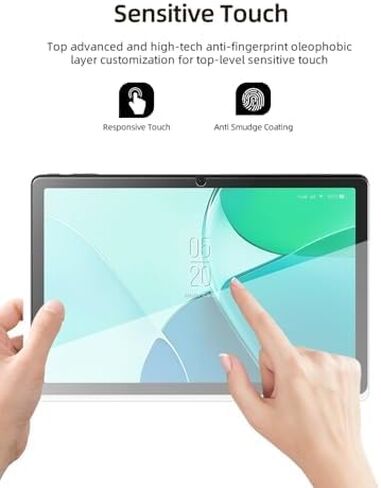 واقي شاشة redbeat لجهاز M2 Tablet/Boost Celero 5G Tab مقاس 10.95 بوصة، عبوتان، صلابة 9H شفافة عالية الدقة، مضاد للخدش وبصمات الأصابع، خالي من الفقاعات - للاستخدام اليومي والألعاب in Kuwait