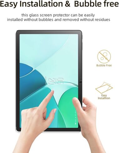 واقي شاشة redbeat لجهاز M2 Tablet/Boost Celero 5G Tab مقاس 10.95 بوصة، عبوتان، صلابة 9H شفافة عالية الدقة، مضاد للخدش وبصمات الأصابع، خالي من الفقاعات - للاستخدام اليومي والألعاب in Kuwait