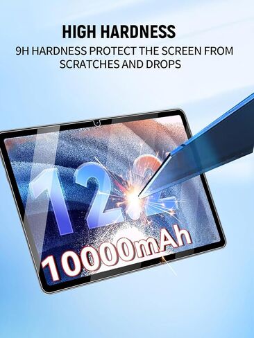 Screen Protector for TABWEE T60 / BESTTAB T60 Android 16 Tablet 12 Inch, Anti-Scratch 9H Tempered Glass Film Easy to Install, No Bubble, 2-Pack in Kuwait