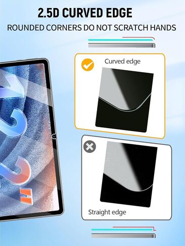 Screen Protector for TABWEE T60 / BESTTAB T60 Android 16 Tablet 12 Inch, Anti-Scratch 9H Tempered Glass Film Easy to Install, No Bubble, 2-Pack in Kuwait