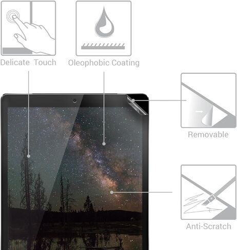 kwmobile Screen Protector Compatible with Apple iPad Pro 12,9" (2015/2017) - Anti-Scratch, Anti-Fingerprint, Matte Display Film for Tablet in Kuwait