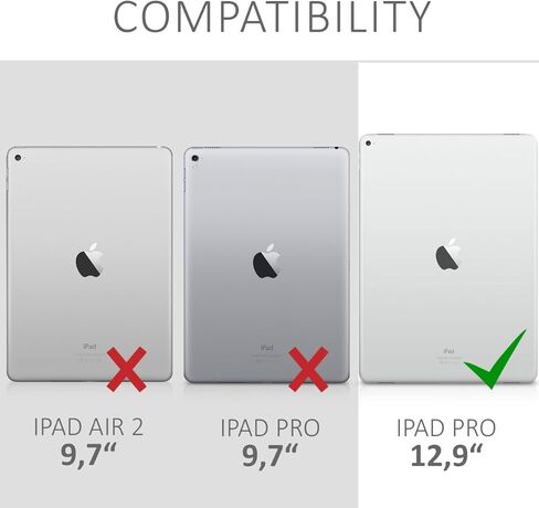 kwmobile Screen Protector Compatible with Apple iPad Pro 12,9" (2015/2017) - Anti-Scratch, Anti-Fingerprint, Matte Display Film for Tablet in Kuwait