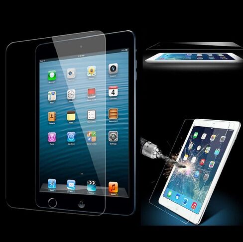 KIQ [عبوة من قطعتين] واقي شاشة من الزجاج المقوى لجهاز iPad Air [A1474 A1475] Air 2 [1566 A156] 9.7، 9H متين 0.30 مم، خالي من الفقاعات ومضاد للخدش وسهل التركيب لجهاز Apple iPad Air / Air2 in Kuwait