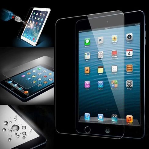 KIQ [عبوة من قطعتين] واقي شاشة من الزجاج المقوى لجهاز iPad Air [A1474 A1475] Air 2 [1566 A156] 9.7، 9H متين 0.30 مم، خالي من الفقاعات ومضاد للخدش وسهل التركيب لجهاز Apple iPad Air / Air2 in Kuwait