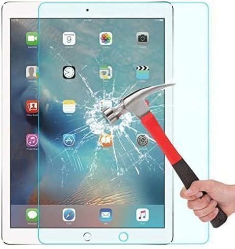KIQ [عبوة من قطعتين] واقي شاشة من الزجاج المقوى لجهاز iPad Air [A1474 A1475] Air 2 [1566 A156] 9.7، 9H متين 0.30 مم، خالي من الفقاعات ومضاد للخدش وسهل التركيب لجهاز Apple iPad Air / Air2 in Kuwait