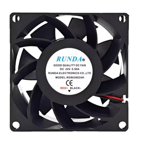 RD8038S24H 80 مم 24 فولت 0.50 أمبير 8038 8 سم 80 × 80 × 38 مم مروحة تبريد بسلكين in Kuwait