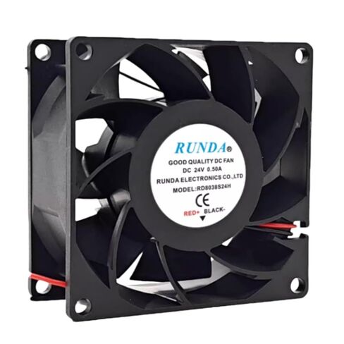 RD8038S24H 80 مم 24 فولت 0.50 أمبير 8038 8 سم 80 × 80 × 38 مم مروحة تبريد بسلكين in Kuwait