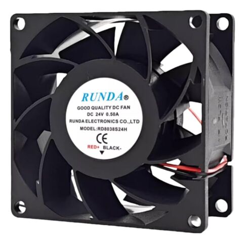 RD8038S24H 80 مم 24 فولت 0.50 أمبير 8038 8 سم 80 × 80 × 38 مم مروحة تبريد بسلكين in Kuwait