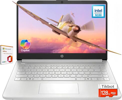 HP Stream 14" Back-to-School Laptop, Intel Processor N150 (Beats i3-1115G4), Copilot AI 1-Year Microsoft 365, 4GB RAM, 128GB UFS + 128GB MSD Card, Fast Charge, Wi-Fi 6, Win 11 S in Kuwait