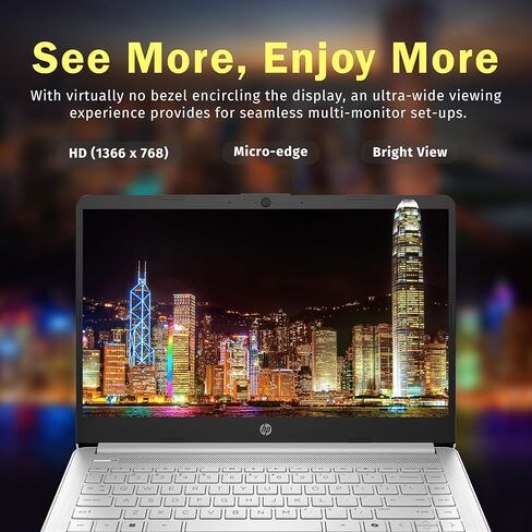 HP Stream 14" Back-to-School Laptop, Intel Processor N150 (Beats i3-1115G4), Copilot AI 1-Year Microsoft 365, 4GB RAM, 128GB UFS + 128GB MSD Card, Fast Charge, Wi-Fi 6, Win 11 S in Kuwait