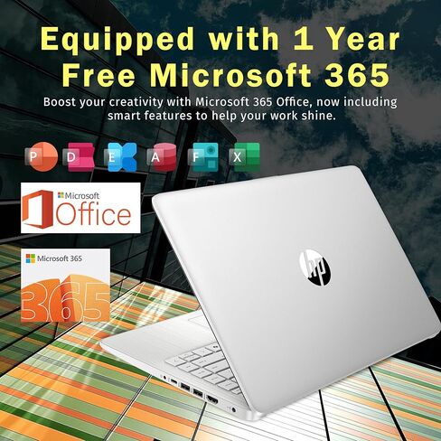 HP Stream 14" Back-to-School Laptop, Intel Processor N150 (Beats i3-1115G4), Copilot AI 1-Year Microsoft 365, 4GB RAM, 128GB UFS + 128GB MSD Card, Fast Charge, Wi-Fi 6, Win 11 S in Kuwait