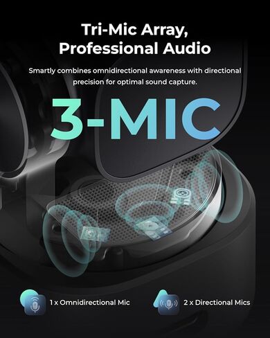 OBSBOT Tiny 3 AI-Powered Spatial Audio 4K PTZ Webcam, Bundle with Smart Remote 2 and UVC to HDMI Adapter 2.0 Tri-Mic AI Tracking 2.0 Voice Control Gesture Control 1/1.28" Sensor 4K Streaming Camera in Kuwait