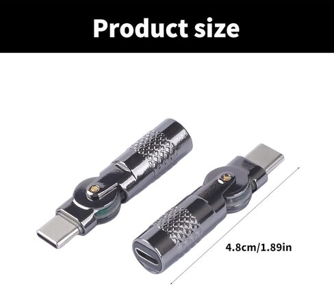 USB to C Adapter Aluminum Conversion 90 Degree Rotating Type Small Conversion for Phones Aluminum in Kuwait