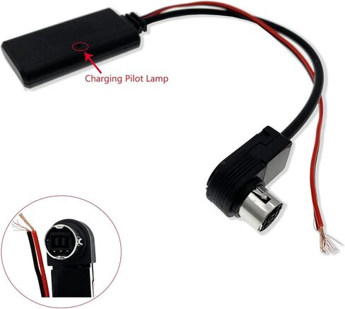 Bluetooth Aux Adapter Cable Car Audio Repair Part Fit for Alpine CDA-9883R CDA-9885R CDA-9887R CDA-9884R in Kuwait