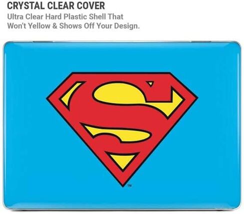 Skinit Laptop Case Plus Skin Compatible with MacBook Air 15in (2023) - Officially Licensed DC Comics Superman Official Logo Design in Kuwait