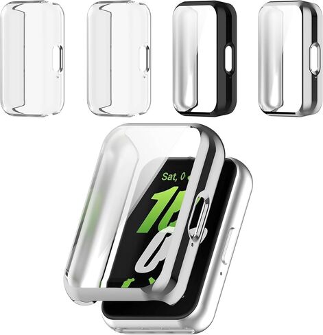 4 Pack for Samsung Galaxy Fit 3 Screen Protector Case, Soft TPU Bumper Full Coverage Protective Accessories in Kuwait