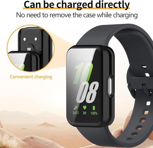 عبوة من 4 قطع لهاتف Samsung Galaxy Fit 3، حافظة حماية للشاشة، ممتص للصدمات ناعم من مادة TPU بتغطية كاملة وملحقات حماية in Kuwait