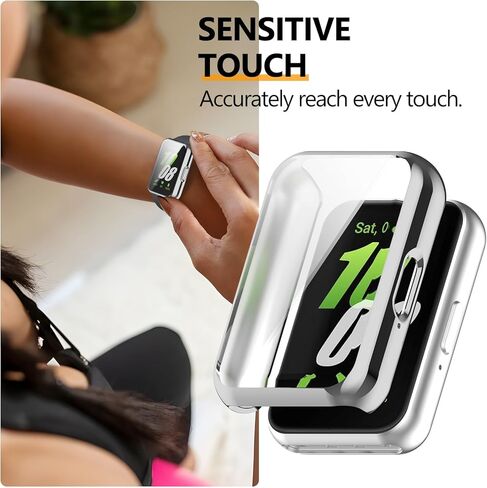 عبوة من 4 قطع لهاتف Samsung Galaxy Fit 3، حافظة حماية للشاشة، ممتص للصدمات ناعم من مادة TPU بتغطية كاملة وملحقات حماية in Kuwait