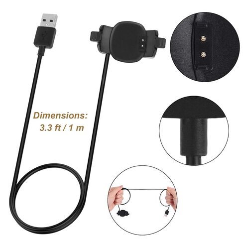 Replacement Charger for Magic Band Plus/+, 3.3ft/1m USB Fast Charging Cable Dock Compatible with Magic Band Plus/+ Only in Kuwait