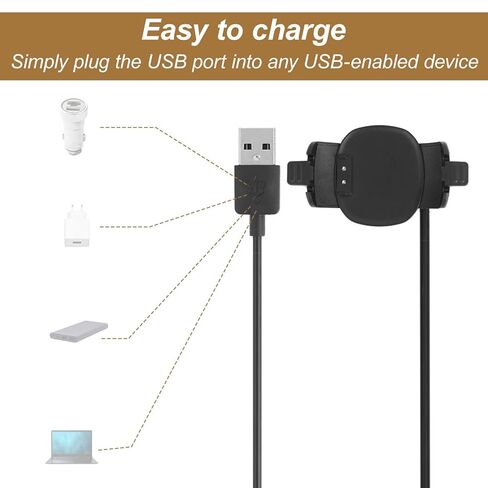Replacement Charger for Magic Band Plus/+, 3.3ft/1m USB Fast Charging Cable Dock Compatible with Magic Band Plus/+ Only in Kuwait