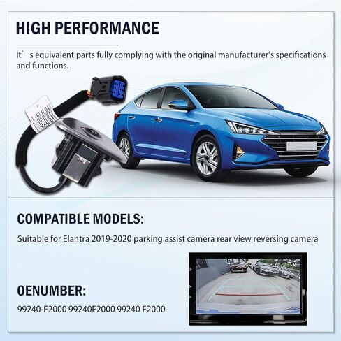 99240-F2000 Rear View Backup Camera Fits Elantra 2019-2020, Parking Assist Camera OE# 99240-F2000 99240F2000 99240 F2000 in Kuwait