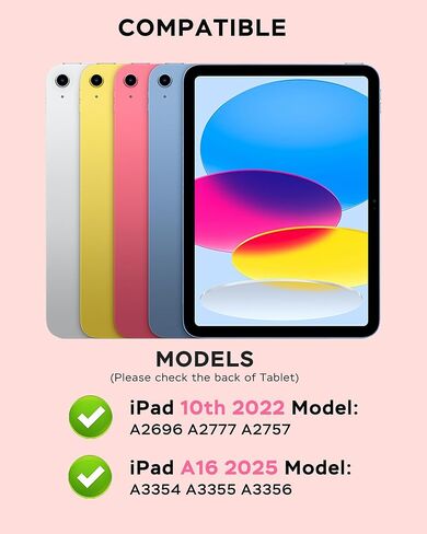 for iPad a16 Case with Keyboard - 7 Color Backlit Wireless Detachable Folio Keyboard in Kuwait