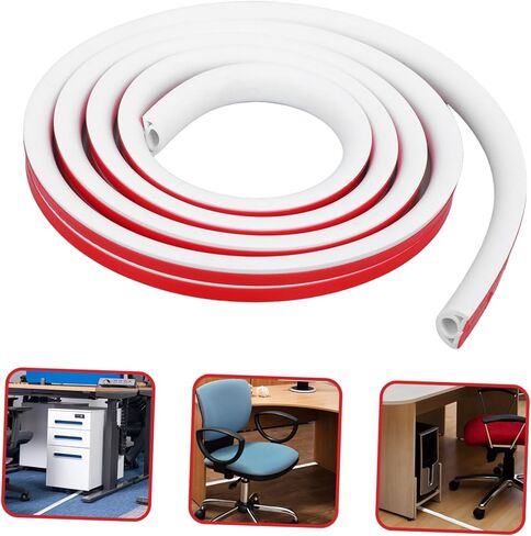 HOMSFOU 1لفة غطاء سلك ذاتي اللصق، واقي كابل PVC للأرضية والجدار لإدارة الكابلات يمنع التشابك ويحافظ على المساحات مرتبة in Kuwait