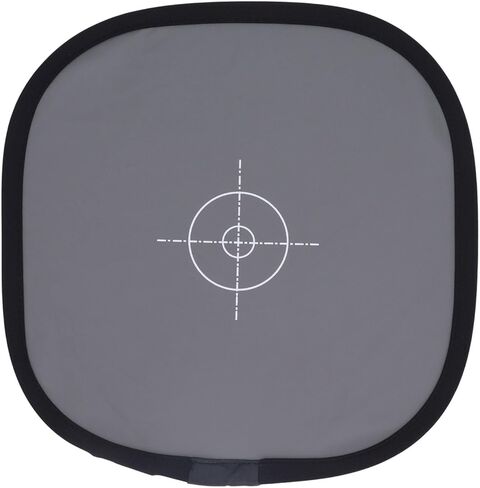 Double Sided Focus Board, 18 Gray White Balance Card for Photography, PU Leather Foldable with Carry Pouch, 30x30cm in Kuwait