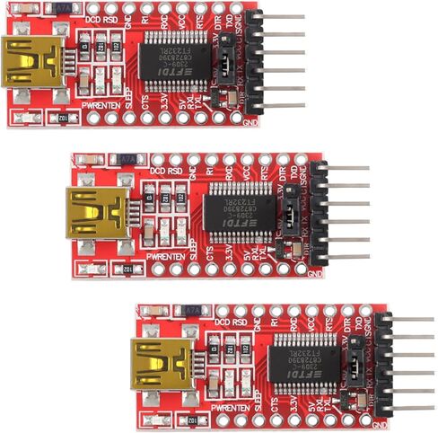 3 قطعة FT232RL USB إلى UART وحدة مبرمج تسلسلي 3.3 فولت/5 فولت واجهة صغيرة ذات جهد مزدوج لاردوينو in Kuwait
