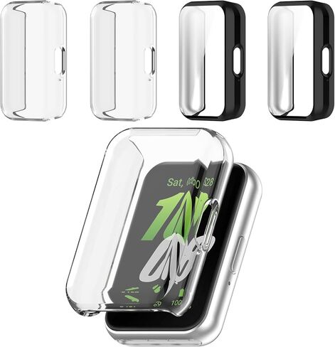 عبوة من 4 قطع لهاتف Samsung Galaxy Fit 3، حافظة حماية للشاشة، ممتص للصدمات ناعم من مادة TPU بتغطية كاملة وملحقات حماية in Kuwait
