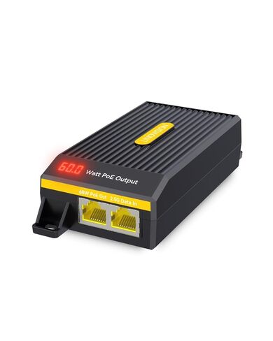 2.5G BT 60W PoE++ Injector with LED Screen in Kuwait
