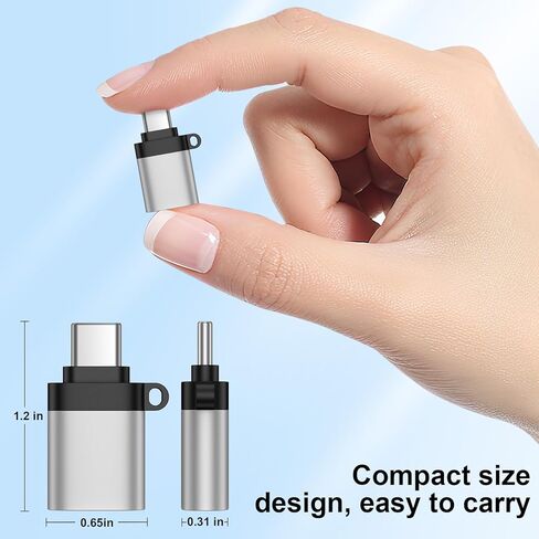 Cebkit USB C Male to USB 3.0 Female Adapter 5Pack OTG Adapter in Kuwait