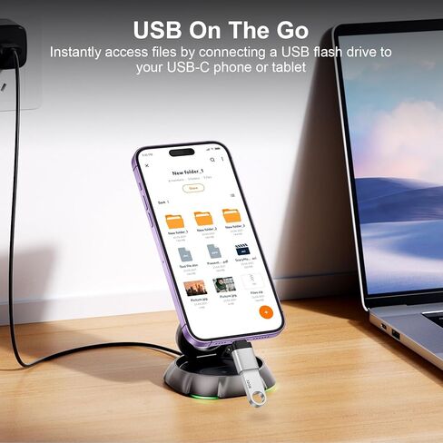 Cebkit USB C Male to USB 3.0 Female Adapter 5Pack OTG Adapter in Kuwait
