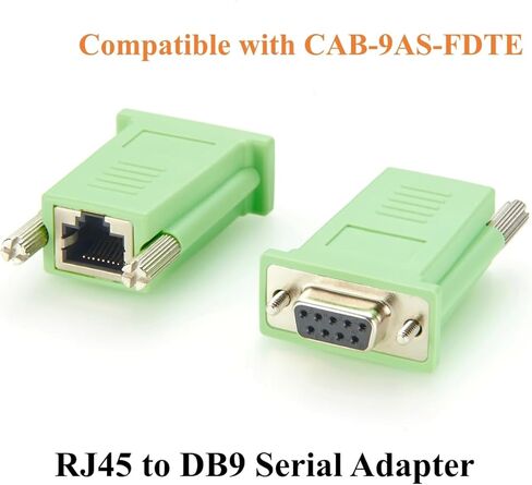 RJ45 Female to DB9 Female Serial Console Adapter Compatible with CAB-9AS-FDTE for Console Server, Routers, Switches, Modems in Kuwait