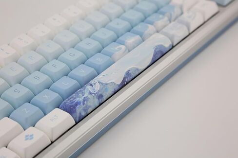 لوحة مفاتيح ميكانيكية Varmilo Sword68 Ariel ألومنيوم 65% Hotswap لاسلكية RGB (Varmilo MX Daisy L) in Kuwait
