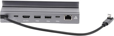 6 in 1 USB C Docking Station USB C Hub Dock 4K120Hz HD Multimedia Interface 100W PD Charging 1000Mbps RJ45 Ethernet Port 5Gbps 3.0 for Laptop Computer in Kuwait