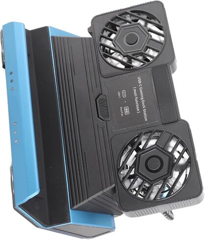 محطة إرساء Fockety، مروحة تبريد مزدوجة، 4K@60 هرتز، 100W PD، قاعدة توصيل USB C 9 في 1، قاعدة ألعاب مع ضوء RGB لـ OLED، ROG Ally، Legion Go in Kuwait
