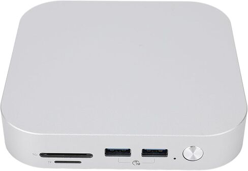 Mini M4 Dock، محور حامل من سبائك الألومنيوم مع فتحات M.2 SSD مزدوجة بسرعة 10 جيجابت في الثانية، منافذ USB A، قارئ بطاقات الذاكرة، لجهاز Mini 2024 (قابس الولايات المتحدة) in Kuwait