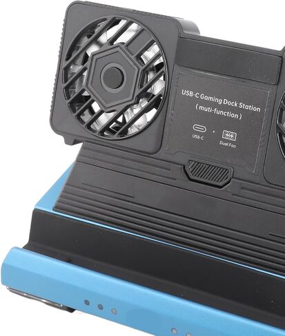 محطة إرساء Fockety، مروحة تبريد مزدوجة، 4K@60 هرتز، 100W PD، قاعدة توصيل USB C 9 في 1، قاعدة ألعاب مع ضوء RGB لـ OLED، ROG Ally، Legion Go in Kuwait