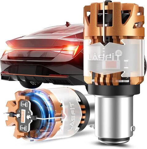 LASFIT 921 912 LED لمبة Canbus جاهزة T15 خالية من الأخطاء LED احتياطية عكسية سهلة التركيب 904 916 917 920 906 W16W 2835 استبدال خارجي نسخة مطورة 6000k أبيض (2 قطعة) in Kuwait