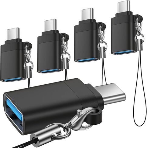 محول USB C إلى USB، 5 محولات من النوع C OTG، محول أنثى من النوع C ذكر إلى USB 3.0 لهاتف Samsung Galaxy S26 S25 S24 S23 S22 S21 S20 S10 Ultra A17 A16 A15 A14 A13، Google Pixel 10 9 8 Pro in Kuwait