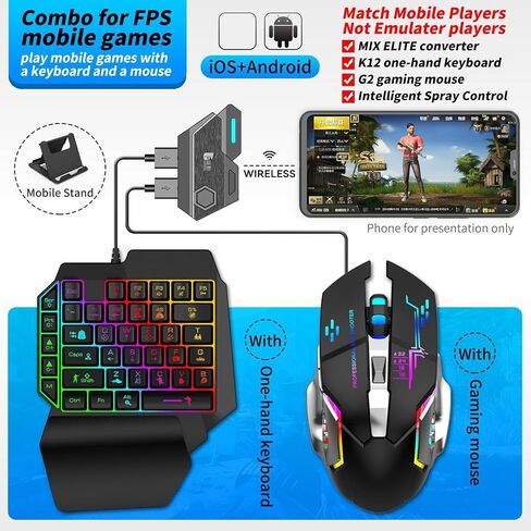 ARTISOUL™ Mobile Phone Keyboard Mouse Console Adapter USB Hub Converter for Mix SE | Controllers & Attachments | Video Game Accessories in Kuwait