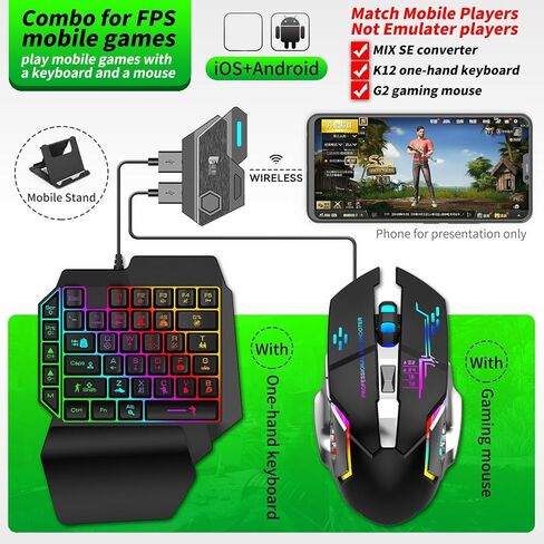 ARTISOUL™ Mobile Phone Keyboard Mouse Console Adapter USB Hub Converter for Mix SE | Controllers & Attachments | Video Game Accessories in Kuwait