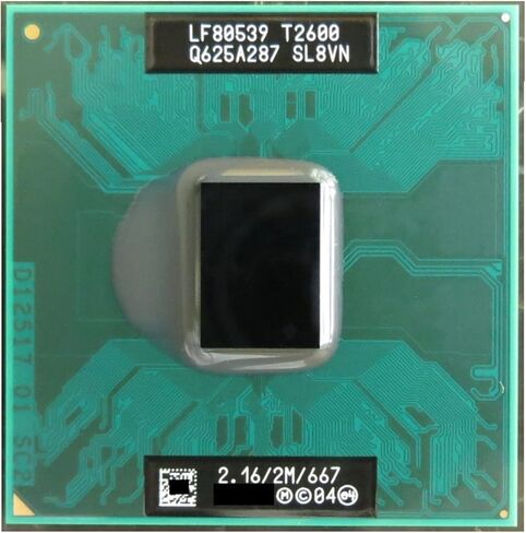 معالج كمبيوتر محمول CPU c 2 Duo T2600 2M Cache/2.16 جيجا هرتز/667/مقبس ثنائي النواة 479 معالج كمبيوتر محمول in Kuwait