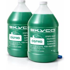 Ospho Metal Treatment Quart - Rust Converter for Metal Surfaces - Rust Remover for Cars, Boats, Trucks - Compatible with Most Vehicle Paints - Suitable for Indoor Use - Bonus Cleaning Towel in Saudi Arabia