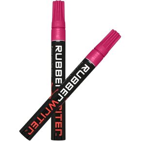 قلم طلاء ColorLugs المطاطي لإطارات السيارات | علامة زيتية لحروف الإطارات | حبر مقاوم للماء | تجفيف سريع | نصيحة متوسطة الحجم | تقدم بطلبك في المنزل | اللون: وردي | عبوة من قلمين in Kuwait