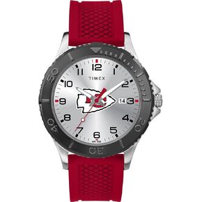 ساعة Timex Men's NFL Gamer 42mm - Washington Commanders with Crimson Silicone Strap, واشنطن كومانديرز, حزام in Kuwait